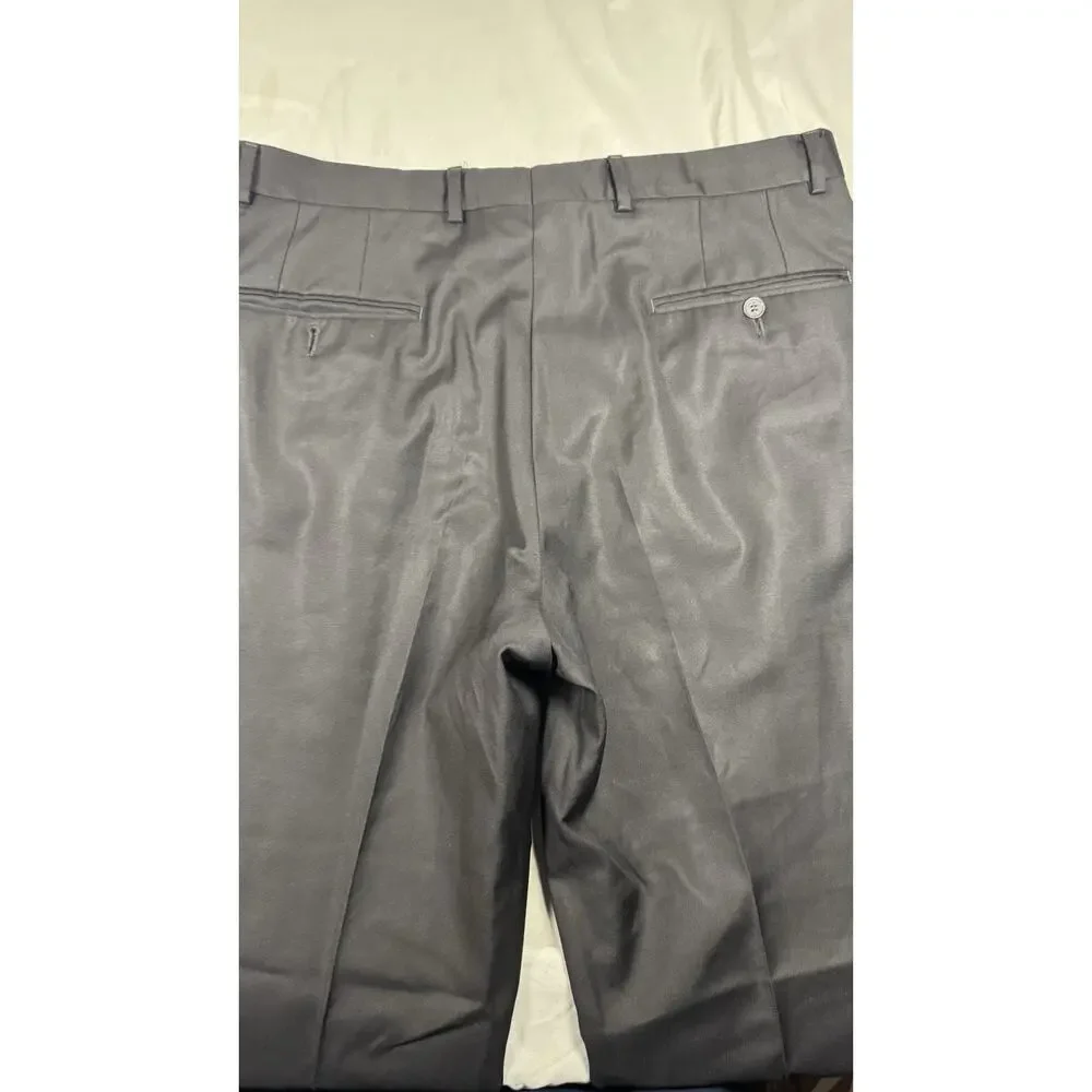 Samuelsohn Dress Pants Flat Front Wool Blend Men’s 34x30 Black Career